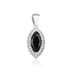Pandantiv argint cu piatra neagra DiAmanti Z0711C_B-DIA (Argint 925‰ 1,3 g.)